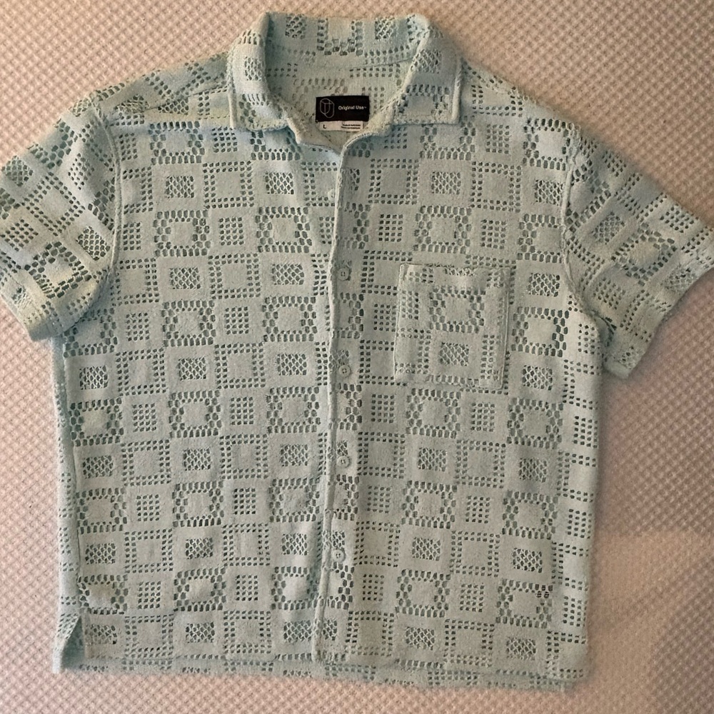 Original Use Mint Crochet Top - Picture 3 of 4